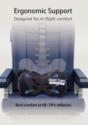 SMART Travel Inflatable Lumbar Support Travel Pillow - Image 4