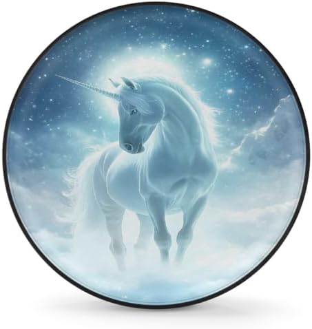 Spare Tire Cover for RV Trailer, Unicorn Waterproof Sun Leather Wheel Cover by cfpolar
