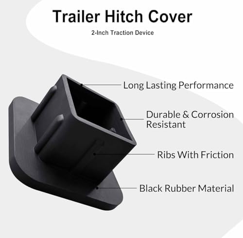 Swono Trailer Hitch Receiver Cover Don't Tread on Me 2in Tow Truck Cap - Image 5