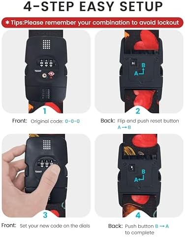 Travelkin Luggage Straps TSA Approved, Suitcase Straps - Image 6