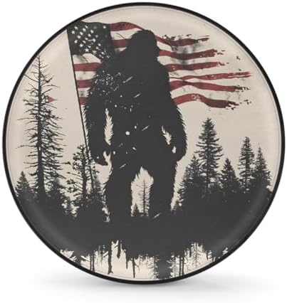 Flag Bigfoot Spare Tire Cover Dust-Proof Wheel Protector by Unknown