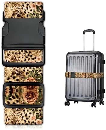 Luggage Straps for Suitcases, Heavy Duty Travel Belt by JYCardPKT