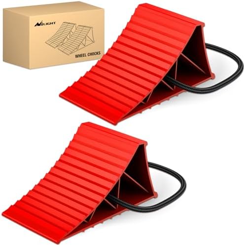 Nilight Wheel Chocks, Heavy Duty Wheel Stopper by Nilight