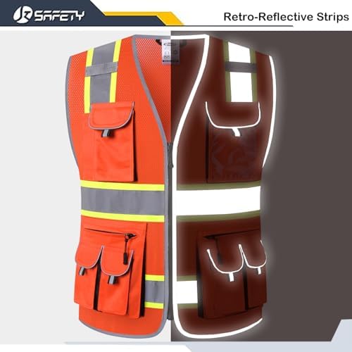 JKSafety Safety Vest for Men Women - Image 2