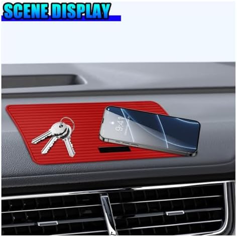 Craedli Car Dashboard Anti-Slip Mat, 11.81"×5.94" Waterproof PVC Phone Gripping - Image 3