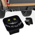 Trailer Hitch Cover, We're All Mad Here Evil Cat by Unknown