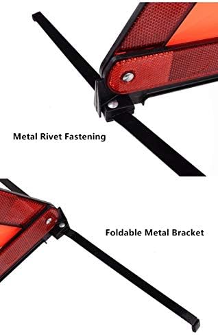 aikko Safety Triangle, 3 Pack Emergency Road Warning Reflector - Image 4