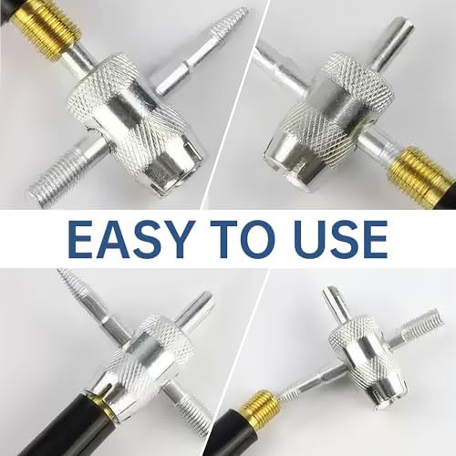 2 Pcs 4-Way Valve Core Removal Tool Stainless Steel Tire Valve Stem Tools - Image 5