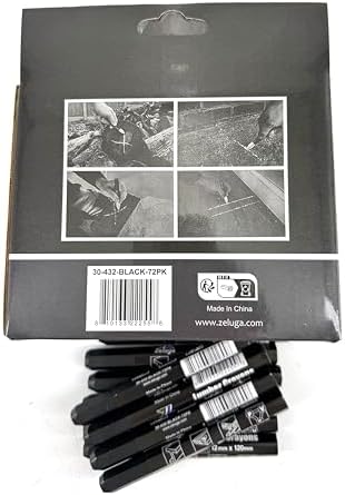 Zeluga 4.7in. x 0.47in. Hex Shape Industrial Lumber Marking Crayons - Image 4