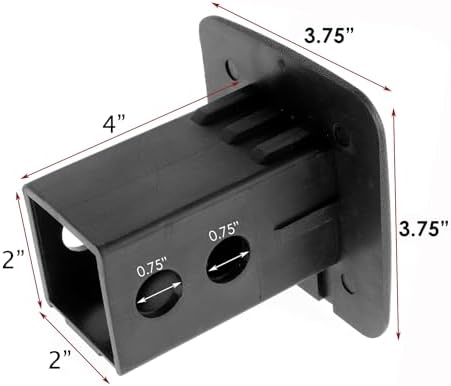 2" American Black Flag Hitch Cover - Image 2