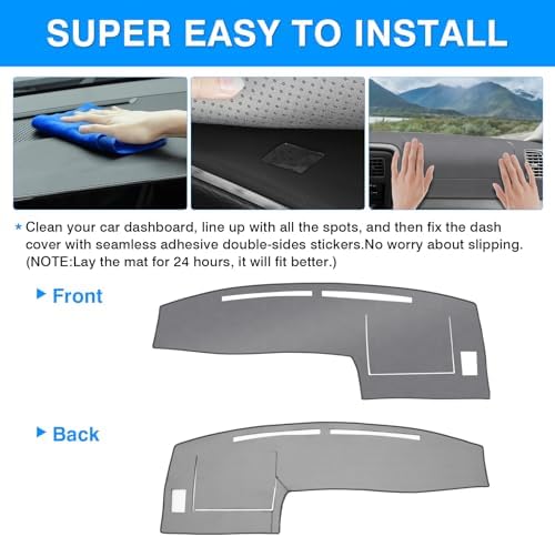 Autorder Gray Dashboard Cover Mat - Image 5