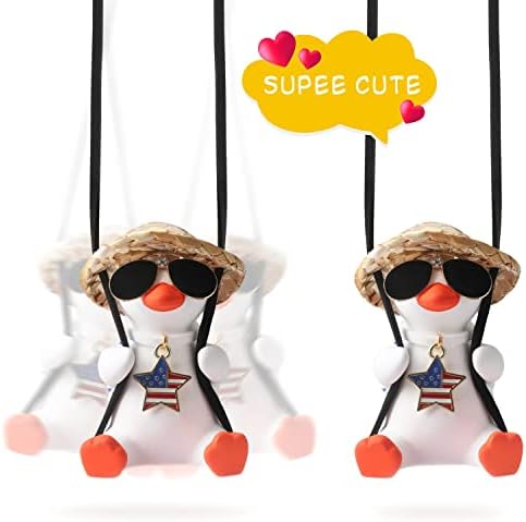 Swinging Duck Rear View Mirror Hanging Accessories - Image 3