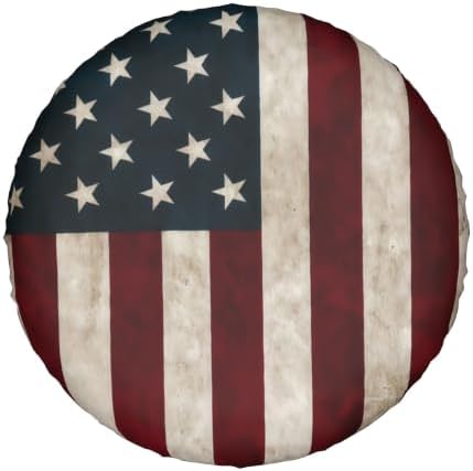 American Flag Spare Tire Cover, Universal Waterproof & Dustproof Wheel - Image 2