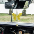 zipelo Rhinestone Butterfly Rearview Mirror Charm by zipelo