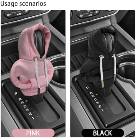 JOYCOURT 2PCS Car Gear Shift Hoodie Auto Shifter Knob Cover - Image 7