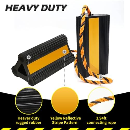 Vacallity Wheel Chocks for RV 8.2 in 4pair/8pack - Image 3