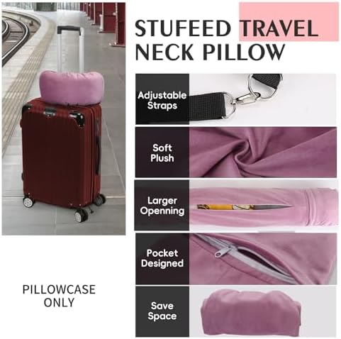 Stuffable Neck Pillow for Travel, Packable Neck Pillow - Image 3