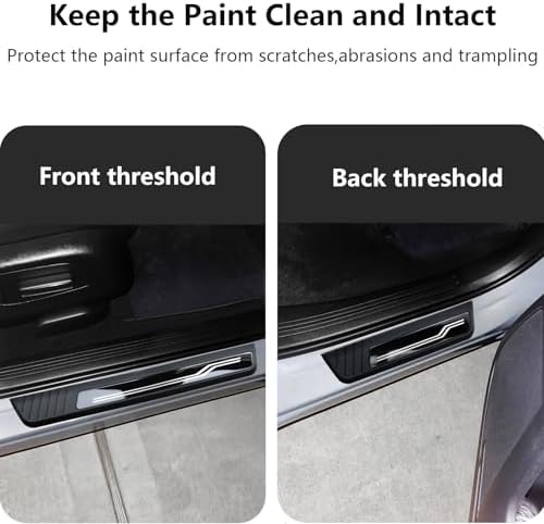 4Pcs Car Door Sill Protector Trim - Image 2