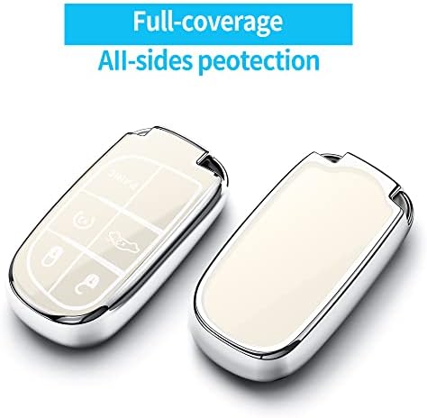 Tukellen for Jeep Key Fob Cover Special Soft TPU Key Case Key Shell Compatible - Image 3