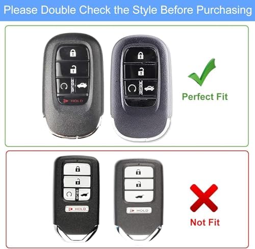 TPU Key Fob Cover with Bling Ring, Compatible with Honda Accord Civic HR-V CR-V - Image 2