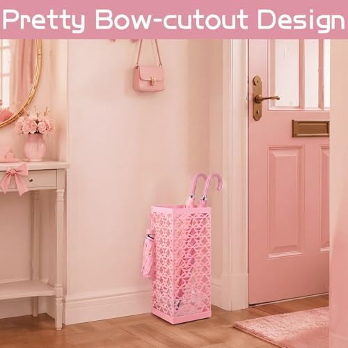 Hicarer Pink Bow Umbrella Holder - Image 5