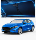 Magnelex Windshield Sun Shade for Mazda 3 2010-2013, Foldable Car Window by Magnelex