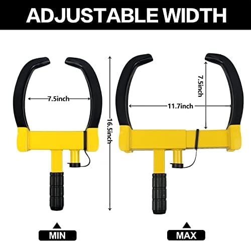 KAYCENTOP Universal Wheel Lock, Security Trailer Wheel Lock Anti Theft Tire Lock - Image 5