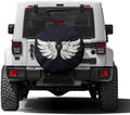 Bird Wings Spare Tire Cover by Foruidea
