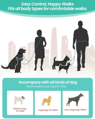Hands Free Dog Leash with Seatbelt Set, Waist & Crossbody Dog Leash - Image 2