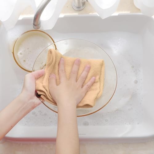 Homaxy 100% Cotton Waffle Weave Kitchen Dish Cloths 18-Pack - Image 4