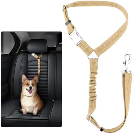 Plutus Pet Dog Seat Belt for Car Headrest, Reflective by PLUTUSPET