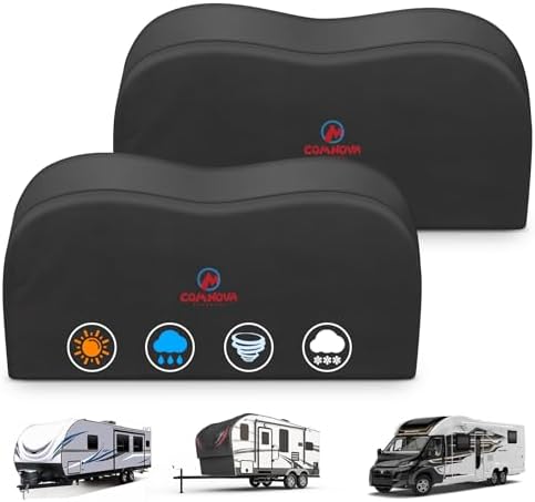 Comnova RV Tire Covers 2 Pack by MCOMNOVAOUTDOORS