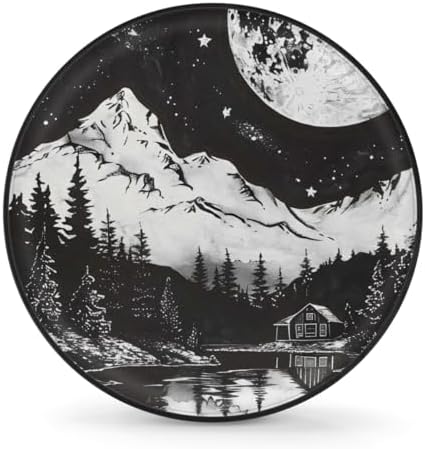 Rv Spare Tire Cover Wheel Mountain Forest Moon Tire Covers Wheel Protectors by FengQuGou