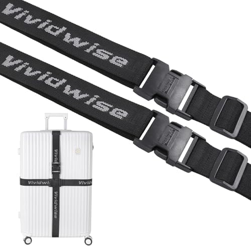 Luggage Straps, Stretchable Luggage Connector Straps by Vividwise