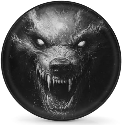 Wolf Spare Tire Cover 17in Spare Wheel Covers Tire Storage Cover by YoYoYuchong