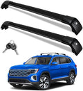 Roof Rack Cross Bars for 2017-2026 Volkswagen VW Atlas 396lbs Lockable Roof by Unknown