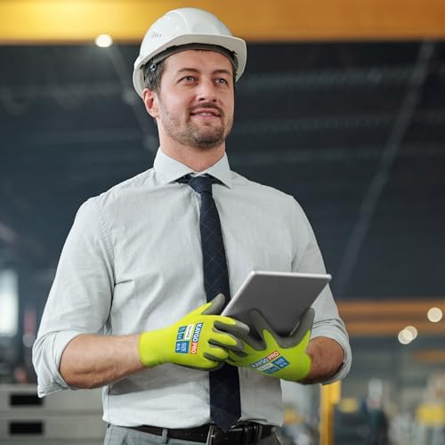KAYGO Safety Work Gloves, PU Coated, 2-Finger Touchscreen - Image 5