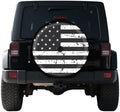 Vintage American Flag Spare Tire Cover by THELIGHTOFLIFE
