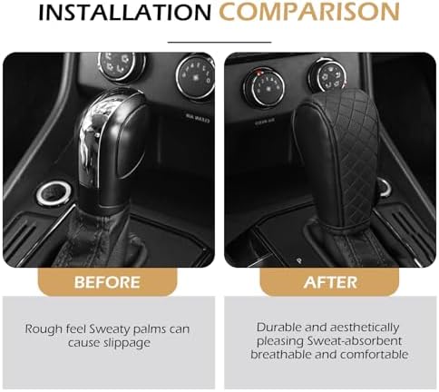 Car Gear Shift Cover, Leather Shifter Cover, Gear Shift Knob Cover - Image 6