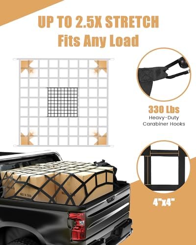World's First 4' X 6' Flat Bungee Cargo Net - Image 3
