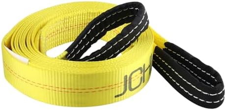 Recovery Tow Strap with Reinforced Loops 2inx20ft Heavy Duty 24, 000lb Break - Image 3