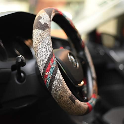 Universal 15inch Ethnic Style Baja Blanket Steering Wheel Cover - Image 6