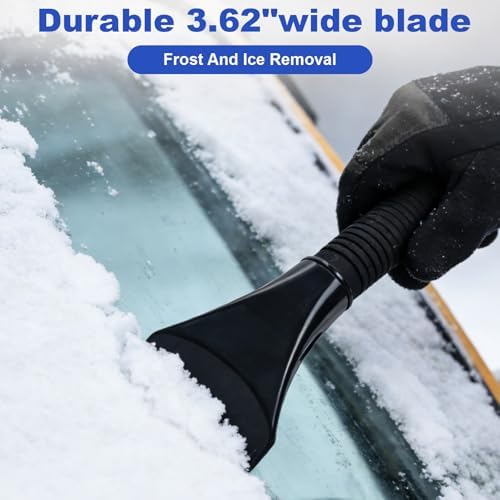 Conliwell 8.74" Car Windshield Snow and Ice Scraper Head Detachable Ergonomic - Image 2