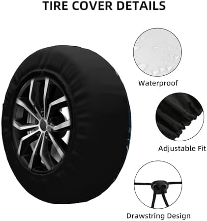 Mountains Nature Scenery Spare Tire Cover Lake Landscape Wheel Protectors - Image 3