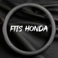 Leather Car Steering Wheel Cover, Breathable Laser-Perforated, Premium Texture by TRROCC