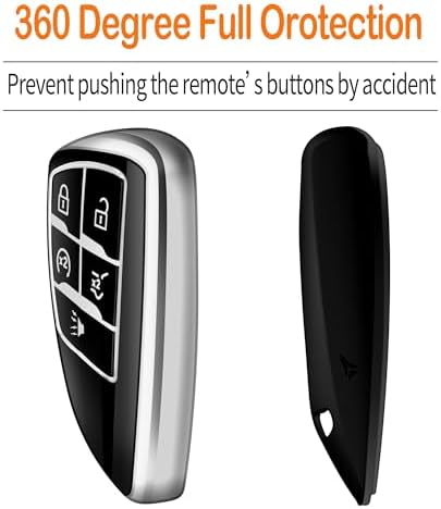Soft Key Fob Cover with Keychain, 2021-2026 Chevy GMC Smart Key Protector - Image 4