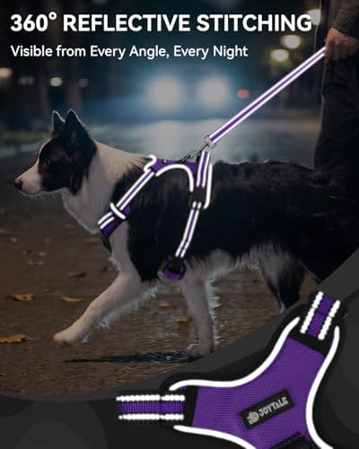 Joytale No Pull Dog Harness & Seat Belt, Easy On 3-Buckle - Image 6