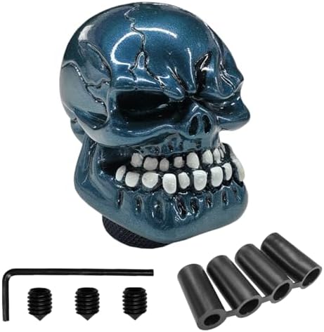 Skull Car Gear Shift Knob, Resin Shifter Lever Handle by Unknown
