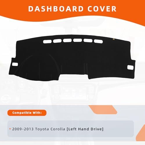 Dashboard Cover Dash Mat Fit for to-yota Corolla 2013-2009, Car Dash Board Mat - Image 2