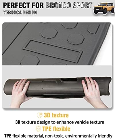 Cargo Liner Compatible with 2021-2026 Ford Bronco Sport Trunk Mat Back Seat - Image 6